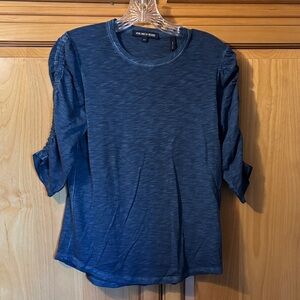 Veronica Beard Navy Long Sleeve Top